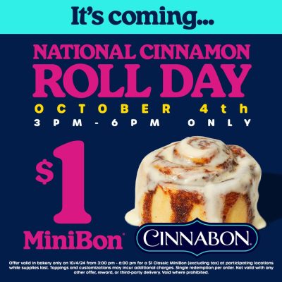 Save the Date! National Cinnamon Roll Day icon