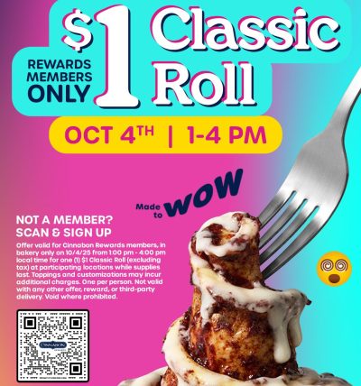 National Cinnamon Roll Day is Coming Oct. 1st! icon